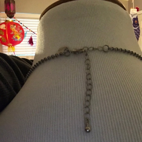 πHPπ Long Pearl and Blue Bead Layering Necklace - Picture 4 of 5